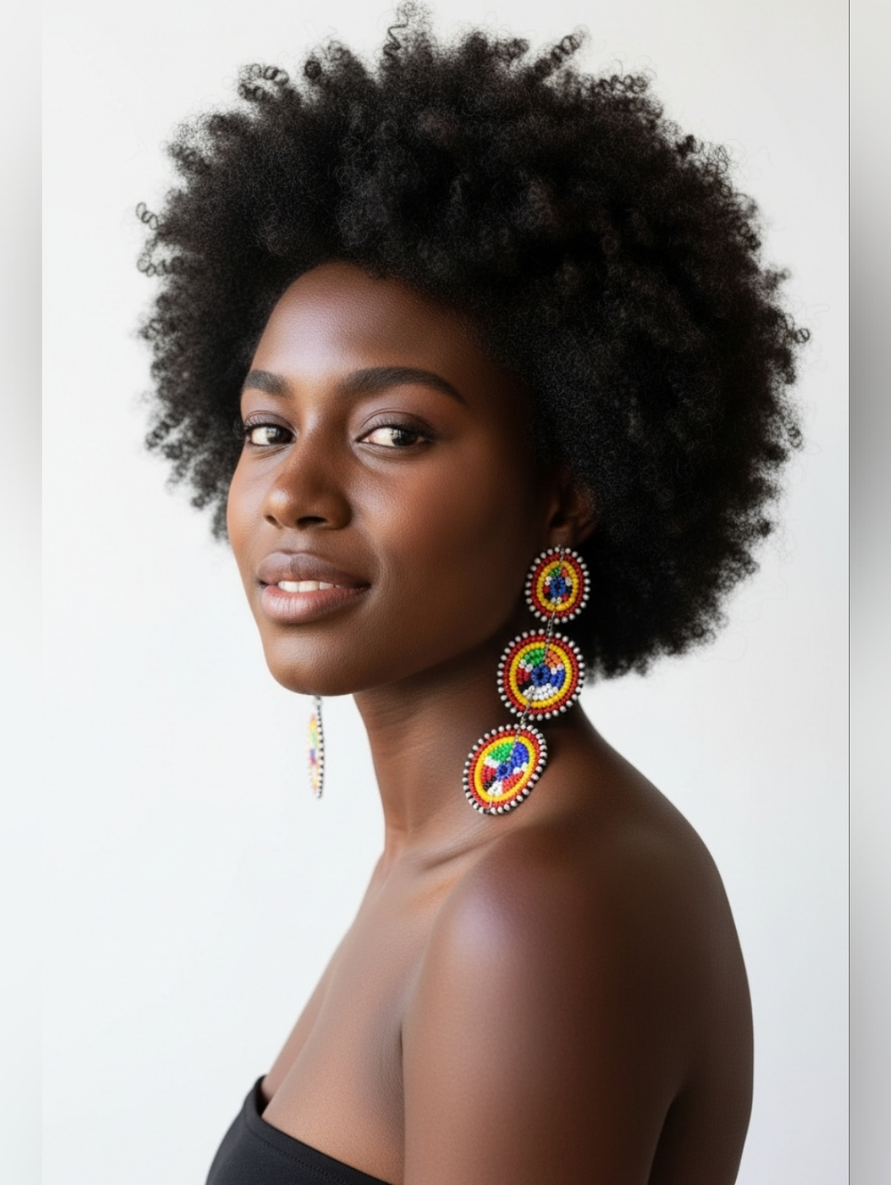Multicolored handmade beaded long Earrings